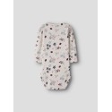 NAME IT Baby Kamelia langærmet bodystocking - Peyote Melange