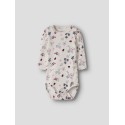 NAME IT Baby Kamelia langærmet bodystocking - Peyote Melange