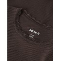 NAME IT Baby Kab langærmet bodystocking - French Roast