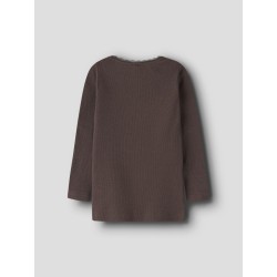 NAME IT MINI Kab langærmet bluse - French Roast