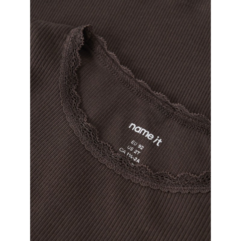NAME IT MINI Kab bluse - French Roast