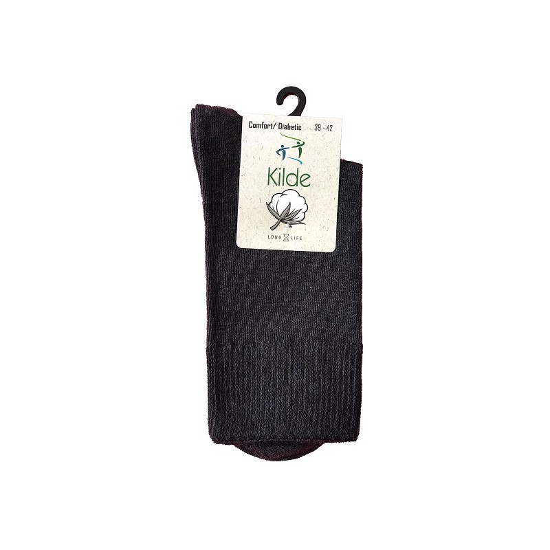 KILDE DIABETIC & KOMFORT STRØMPER STR. 50 | UNISEX GRÅ | SPAR 25%