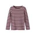 NAME IT Mini Banio langærmet x-slim bluse - French Roast