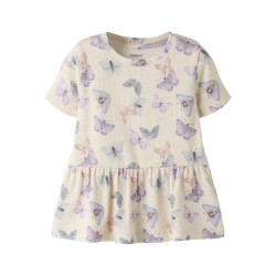 NAME IT Mini Filua kortærmet top - Peyote Melange
