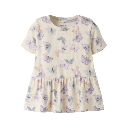 NAME IT Mini Filua kortærmet top - Peyote Melange