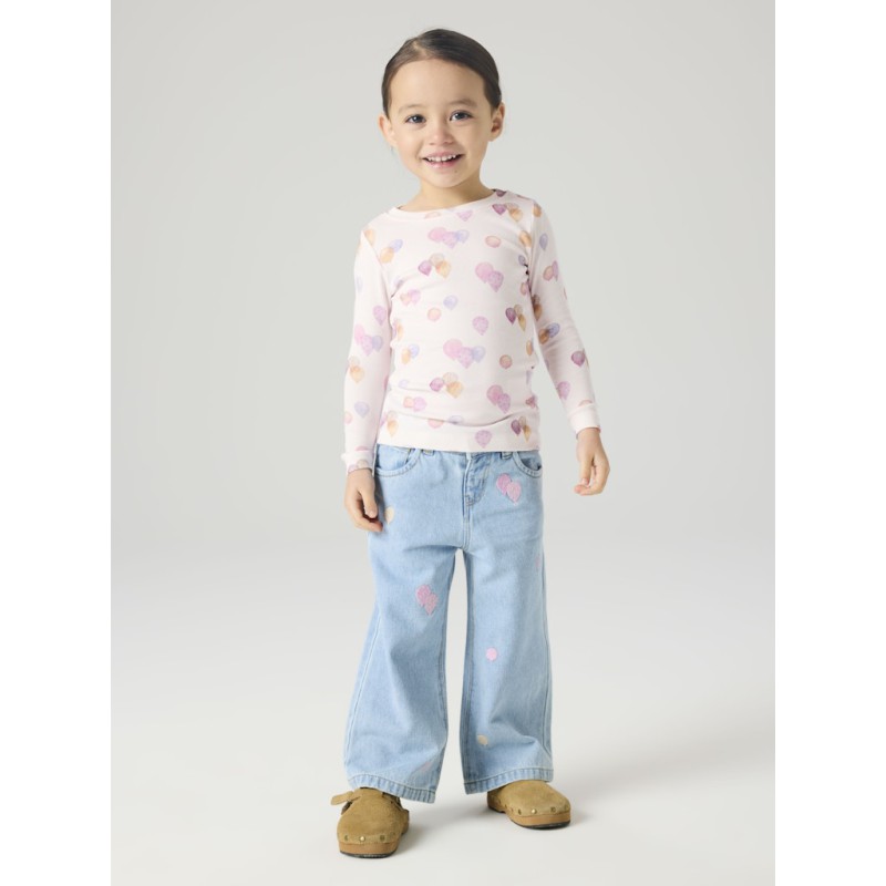 NAME IT Mini Delilah x-slim bluse - Carinaria