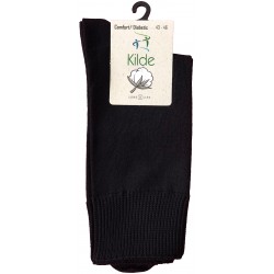 KILDE DIABETIC & KOMFORT STRØMPER STR. 50 | UNISEX SORT| SPAR 25%