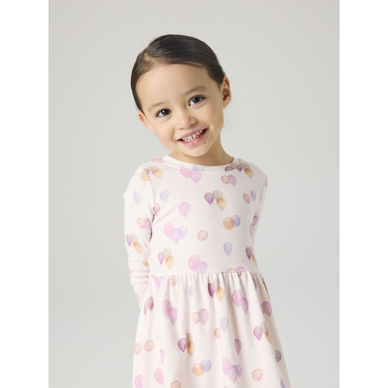 NAME IT Mini Delilah langærmet kjole - Carinaria