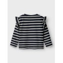 NAME IT Mini Tovelina langærmet regular bluse - Dark Sapphire