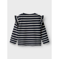 NAME IT Mini Tovelina langærmet regular bluse - Dark Sapphire