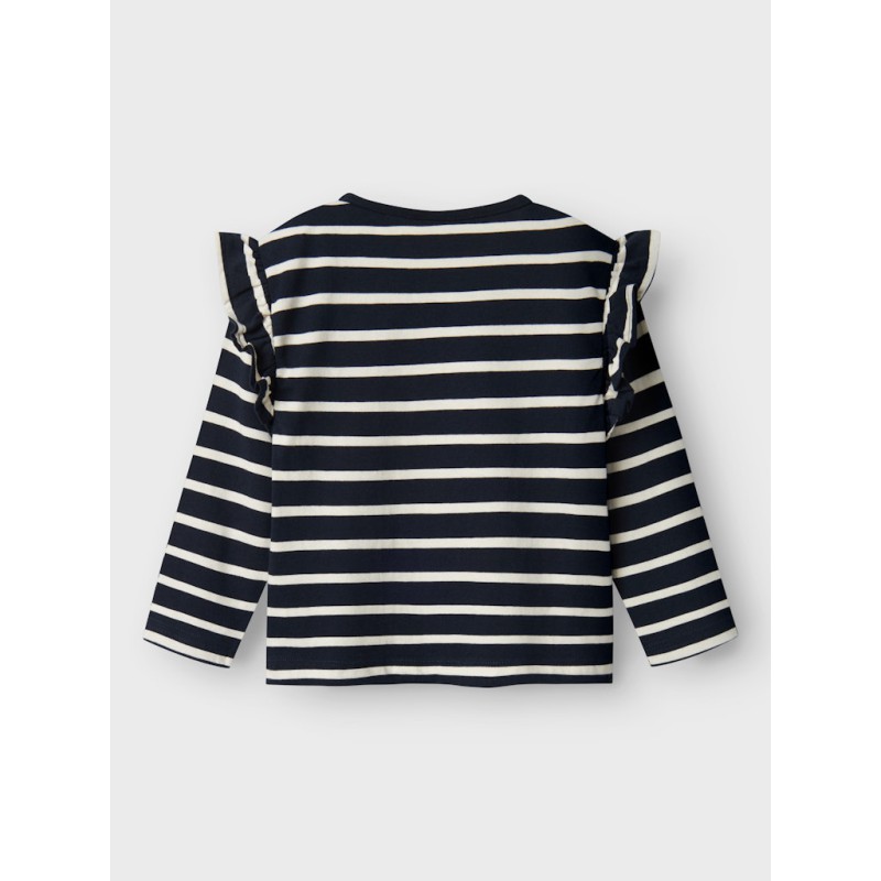 NAME IT Mini Tovelina langærmet regular bluse - Dark Sapphire