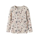 NAME IT Mini Kamelia langærmet x-slim bluse - Peyote Melange