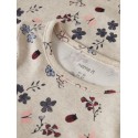 NAME IT Mini Kamelia langærmet x-slim bluse - Peyote Melange