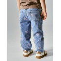 NAME IT Mini Bella mom shaped jeans - Medium Blue Denim / Bow