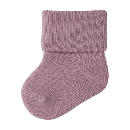 NAME IT Baby Nobba rib strik sokker - Lilas