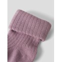 NAME IT Baby Nobba rib strik sokker - Lilas