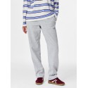 PIECES Chilli højtaljet straight sweatpants - Light Grey Melange