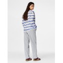 PIECES Chilli højtaljet straight sweatpants - Light Grey Melange