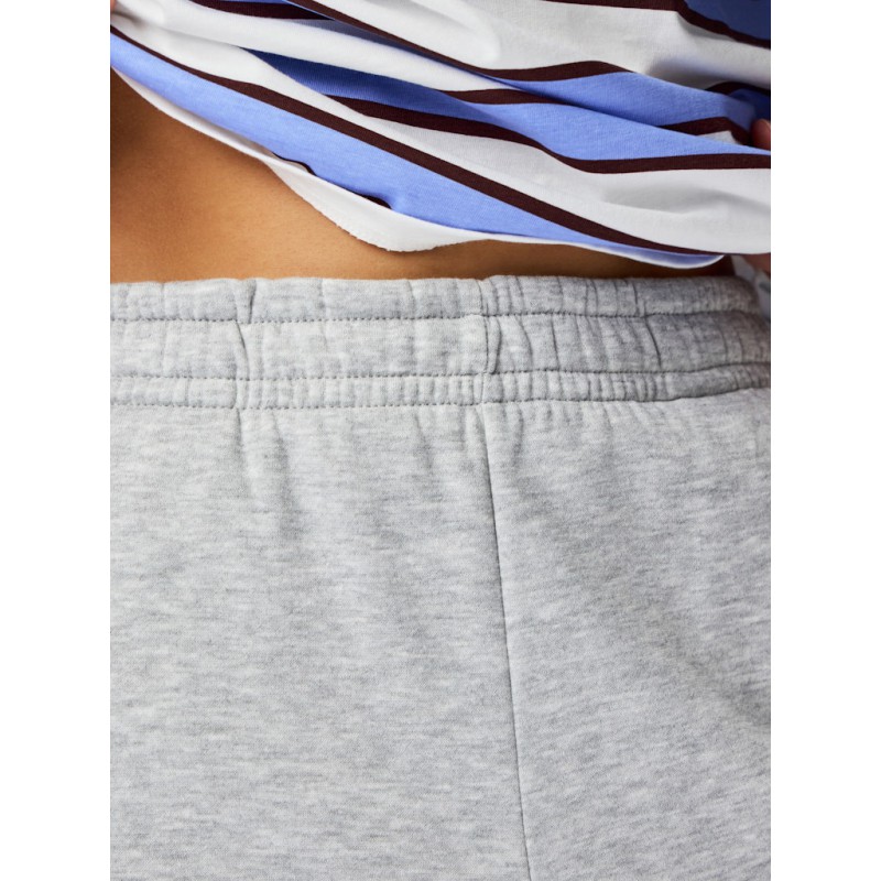 PIECES Chilli højtaljet straight sweatpants - Light Grey Melange