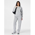 PIECES Chilli højtaljet straight sweatpants - Light Grey Melange