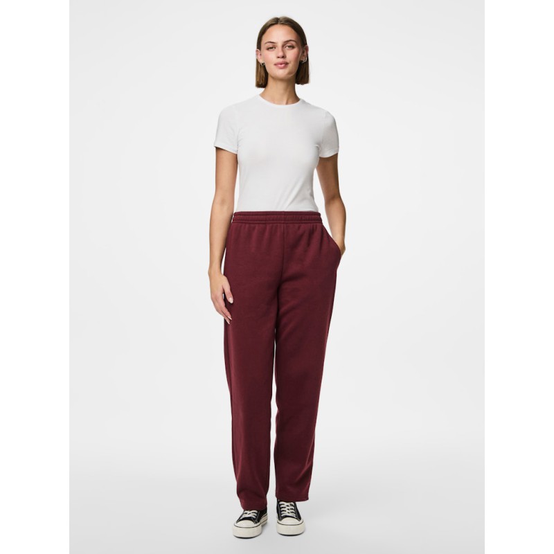 PIECES Chilli højtaljet straight sweatpants - Tawny Port