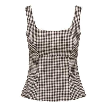 ONLY Noemi strop sløjfe top - Coffee Bean