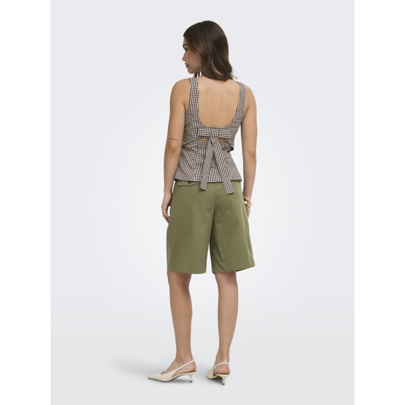 ONLY Noemi strop sløjfe top - Coffee Bean