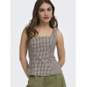 ONLY Noemi strop sløjfe top - Coffee Bean