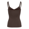 PIECES Plain Singlet - Hot Fudge