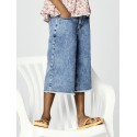 NAME IT KIDS Bella denim lange shorts - Medium Blue Denim