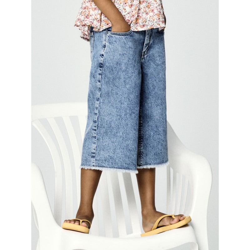 NAME IT KIDS Bella denim lange shorts - Medium Blue Denim