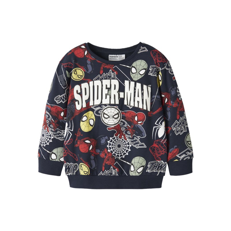 NAME IT MINI Jacco spider langærmet sweartshirt - Navy Blazer