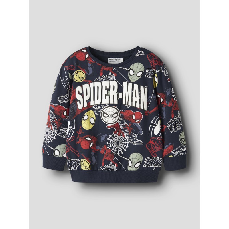 NAME IT MINI Jacco spider langærmet sweartshirt - Navy Blazer