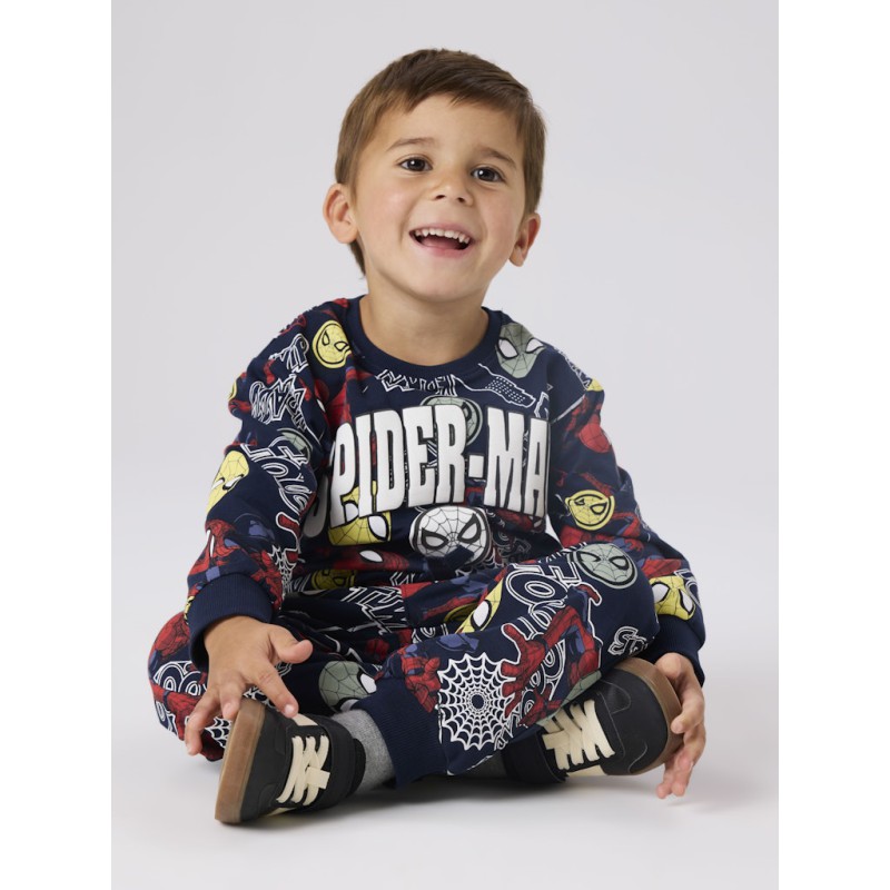 NAME IT MINI Jacco spider sweatpants - Navy Blazer