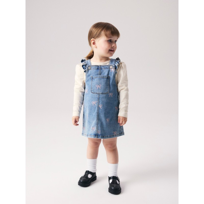 NAME IT MINI Faith denim spencer kjole - Medium Blue Denim