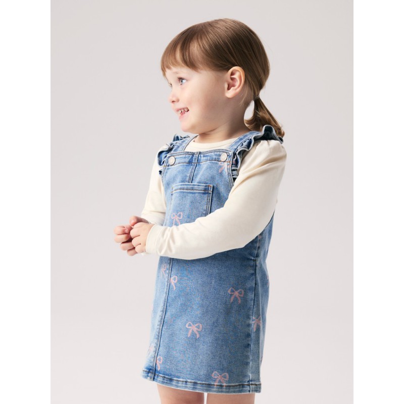 NAME IT MINI Faith denim spencer kjole - Medium Blue Denim