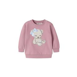 NAME IT BABY Ketty langærmet sweatshirt - Lilac