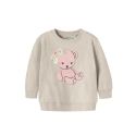 NAME IT BABY Ketty langærmet sweatshirt - Peyote Melange