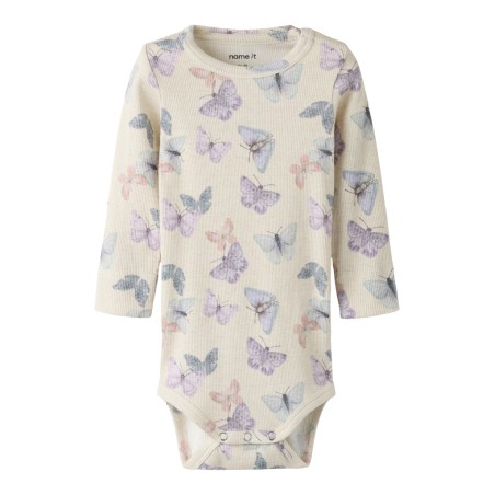 NAME IT BABY Filua langærmet body - Peyote