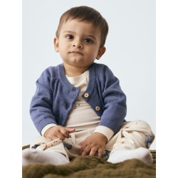 NAME IT BABY Karlos langærmet body - Peyote Melange
