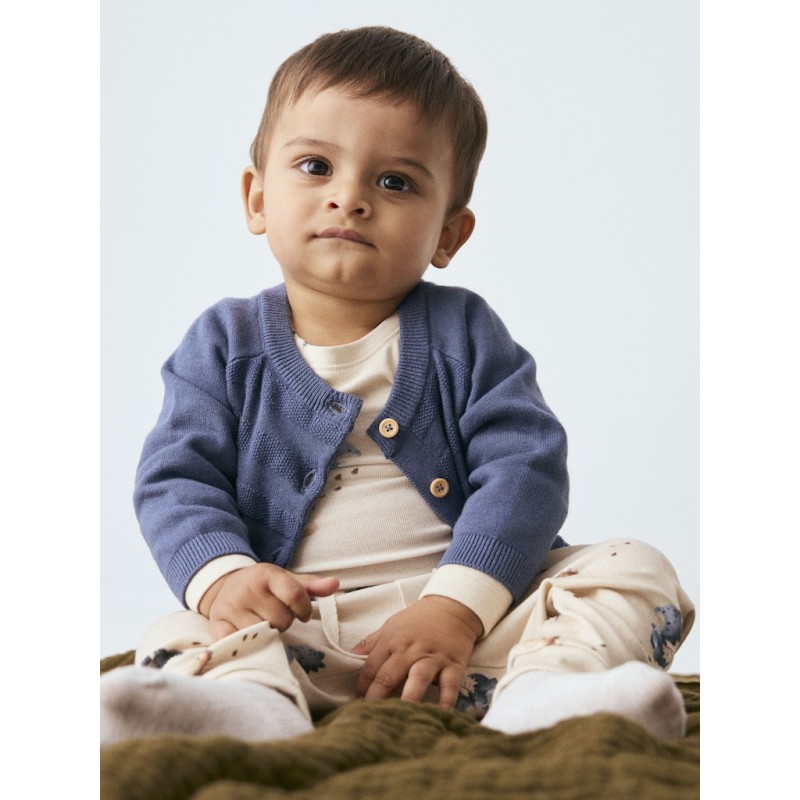NAME IT BABY Karlos langærmet body - Peyote Melange