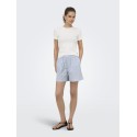 JDY Fia embroridery shorts - Cashmere Blue