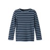 NAME IT Mini Banio langærmet x-slim bluse - Dark Sapphire