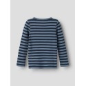 NAME IT Mini Banio langærmet x-slim bluse - Dark Sapphire