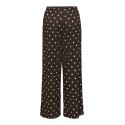 JDY Debbie new loose bukser - Coffee Bean w. SANDSHELL DOT