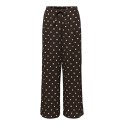 JDY Debbie new loose bukser - Coffee Bean w. SANDSHELL DOT