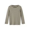 NAME IT Mini Banio langærmet x-slim bluse - Dusty olive