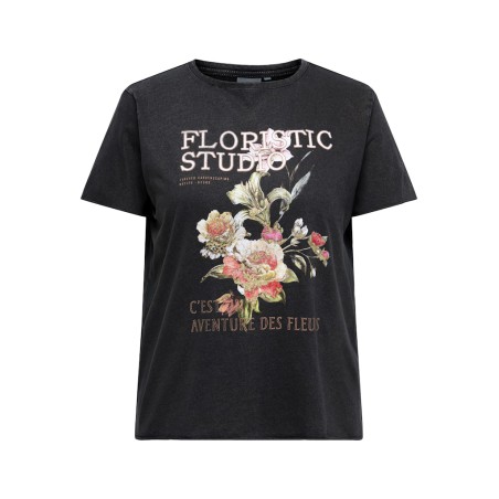 ONLY CARMAKOMA Lucy t-shirt - Black Floristic studio