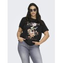 ONLY CARMAKOMA Lucy t-shirt - Black Floristic studio
