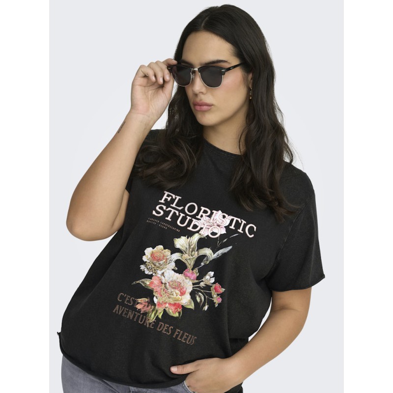 ONLY CARMAKOMA Lucy t-shirt - Black Floristic studio